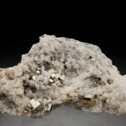 Pyrite on K Feldspar var Adularia